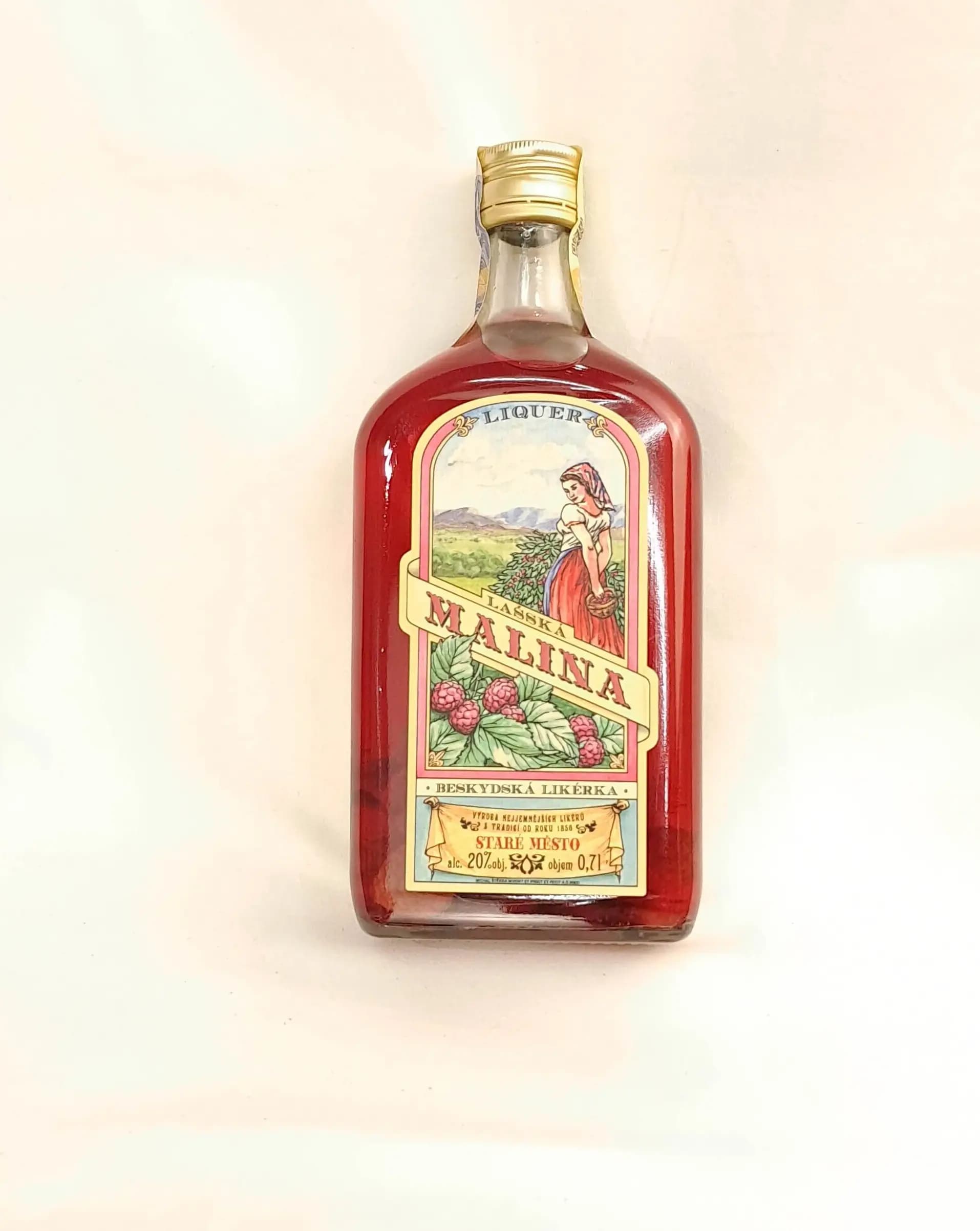 Lašská Malina raspberry liqueur bottle